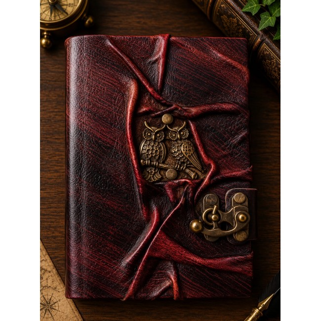 13cm x 18cm middle leather notebook -9